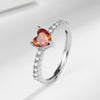 Red Heart Ring Box Gift For Her - w/ Red Heart Promise Open Adjustable Ring