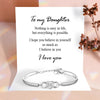 To My Daughter - Believe In Yourself - Infinity Bracelet
