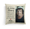 In Loving Memory - Personalized Pillow - Anniversary, Memorial, Loving Gift For Family Members
