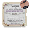 To My Beautiful Daughter | Always Keep Me In Your Heart | Bracelet For Daughter