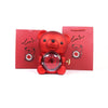 Eternal Rose Rotating Bear - Necklace & Real Rose - Jewelry Gift For Mom