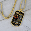 To My Daughter | My Baby Girl | Dog Tag Necklace Gift From Dad