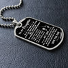 To My Daughter From Dad | My Greatest Accomplishment | Dog Tag Necklace