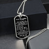 To My Daughter From Dad | My Greatest Accomplishment | Dog Tag Necklace