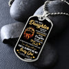 To My Daughter | My Baby Girl | Dog Tag Necklace Gift From Dad