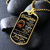 To My Daughter | My Baby Girl | Dog Tag Necklace Gift From Dad