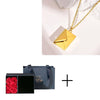 Personalized Envelope Necklace With Enternal Rose Box | Romantic Gifts for Her | Name Engrave Necklace