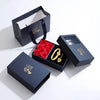 Projection Couple Bracelets & Necklace Shield Key, Necklace With Real Rose, Lover Couple Gift