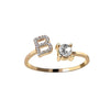 Love Letters Adjustable Initial Rings – A to Z Personalized Gift