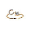 Love Letters Adjustable Initial Rings – A to Z Personalized Gift
