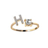 Love Letters Adjustable Initial Rings – A to Z Personalized Gift