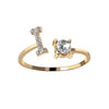 Love Letters Adjustable Initial Rings – A to Z Personalized Gift