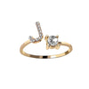 Love Letters Adjustable Initial Rings – A to Z Personalized Gift