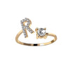 Love Letters Adjustable Initial Rings – A to Z Personalized Gift