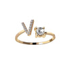 Love Letters Adjustable Initial Rings – A to Z Personalized Gift