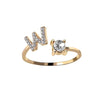Love Letters Adjustable Initial Rings – A to Z Personalized Gift
