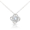 To My Love Necklace | White Gold Necklace With Real Rose | Gift Box Rose Flower
