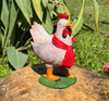 Handcrafted Christmas Rooster Ornaments – Festive Charm with Rustic Elegance