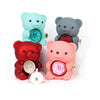 Eternal Rose Rotating Bear - Necklace & Real Rose - Jewelry Gift For Mom