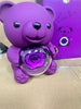 Eternal Rose Rotating Bear - Necklace & Real Rose - Jewelry Gift For Mom
