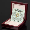 To My Daughter Believe Deep In Your Heart, Forever Love Necklace, Christmas Gift Idea For Daughter