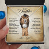 To My Daughter, This Old Lion, Eternal Hope Necklace, Unique Gift For Daughter From Dad