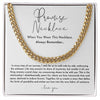 Promise Necklace For Him - Always Remember - Best Gift Ideas For Husband, Boyfriend