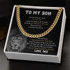 To My Son Gift From Dad | I Believe In You I Am So Proud Of | Cuban Link Chain