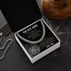 To My Son Gift From Dad | I Believe In You I Am So Proud Of | Cuban Link Chain