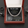 To My Son Gift From Dad | I Believe In You I Am So Proud Of | Cuban Link Chain