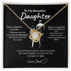 To My Daughter From Dad | Never forger I love you | Love Knot Necklace