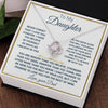 To My Daughter | Believe In Yourself | Meaningful Gift From Dad | Love Knot Necklace