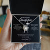 To My Daughter From Dad | Never forger I love you | Love Knot Necklace