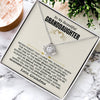 Granddaughter Enjoy The Ride, Love Knot Necklace, Perfect Gift From Grandma