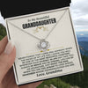Granddaughter Enjoy The Ride, Love Knot Necklace, Perfect Gift From Grandma