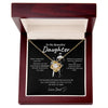 To My Daughter From Dad | Never forger I love you | Love Knot Necklace
