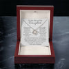 To My Beautiful Daughter "The Most Beautiful Chapters" - Love Knot Necklace
