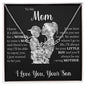 Personalized Signature Name Necklace For Mom, Custom Gift For Mom From Son