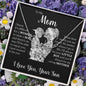 Personalized Signature Name Necklace For Mom, Custom Gift For Mom From Son