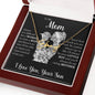 Personalized Signature Name Necklace For Mom, Custom Gift For Mom From Son