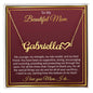 Personalized Name Necklace For Mom With Heart Symbol, Gift For Mom From Son, Mother's day, Christmas, Birthday Gift