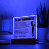 Daughter Believe In Yourself - Square Acrylic Plaque - Unique Christmas Gift For Daughter