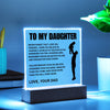 Daughter Believe In Yourself - Square Acrylic Plaque - Unique Christmas Gift For Daughter