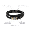 Men's "Love You Forever" Bracelet, Son Just Do Your Best, Unique Gift For Son From Parents