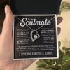 To My Soulmate | Your Last Everything | Romantic Gift For Soulmate | Forever Love Necklace