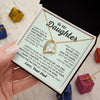 To My Daughter Believe Deep In Your Heart, Forever Love Necklace, Christmas Gift Idea For Daughter