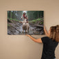 Jesus Rescuing the Lost Lamb, Jesus and Lamb Wall Art, Faith-Inspired Canvas Print