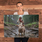 Jesus Rescuing the Lost Lamb, Jesus and Lamb Wall Art, Faith-Inspired Canvas Print