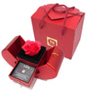 To My Love Necklace | White Gold Necklace With Real Rose | Gift Box Rose Flower