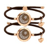 Sun&moon Long Distance Smart Vibration Bracelets with Milan Rope - Smart Sensing Couple Bracelet - Lover Couple Gift